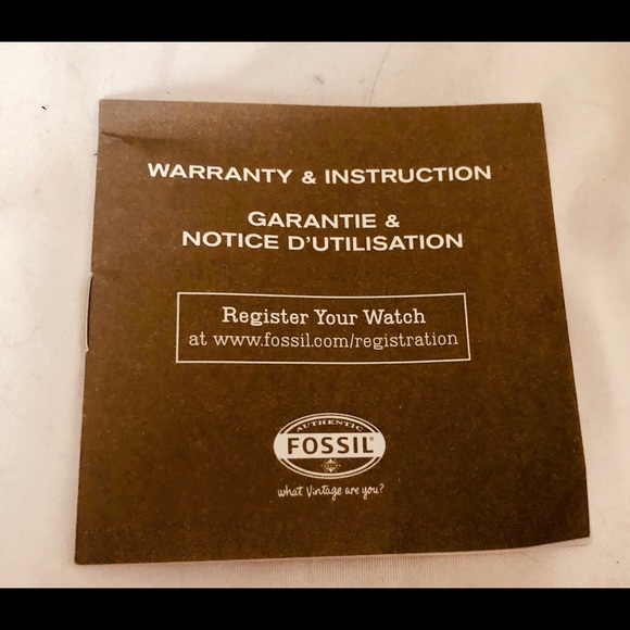 Tortoise Shell Fossil Watch with Original Box - Picture 12 of 15